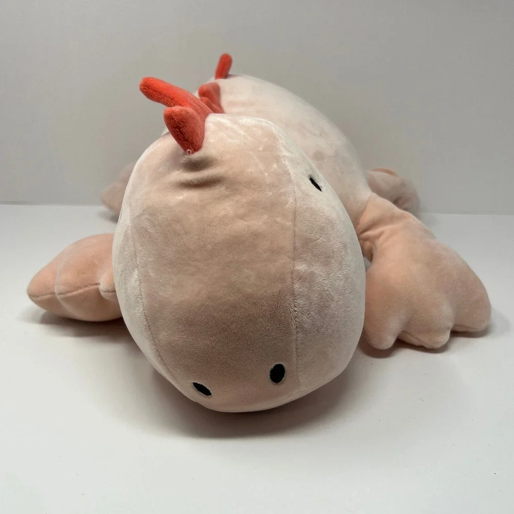 Pillowfort Pink Dino Weighted Plush 24 Inch Sensory Throw Pillow Stuffed Animal